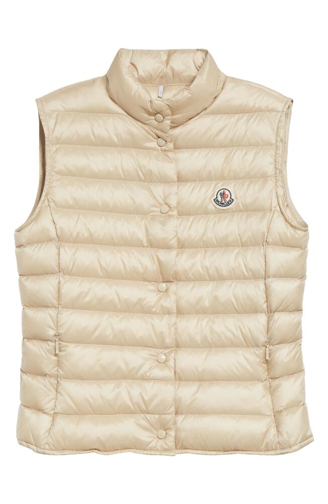 Moncler Liane Quilted Down Puffer Vest in Cream Cover