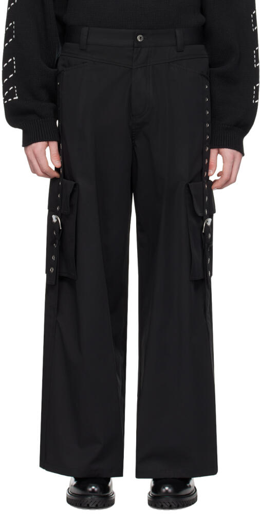 Off-White Black Buckles Cargo Pants Cover