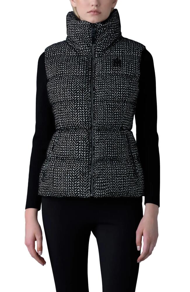 Mackage Chaya-FLP 750 Fill Power Down Puffer Vest in Black-White Cover