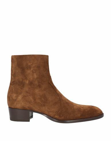 Saint Laurent Man Ankle boots Camel Leather Cover