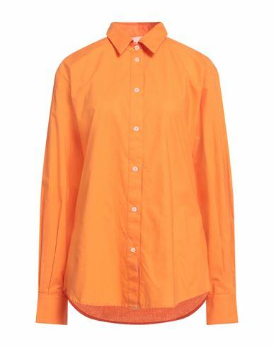 Des_phemmes Woman Shirt Orange Cotton Cover