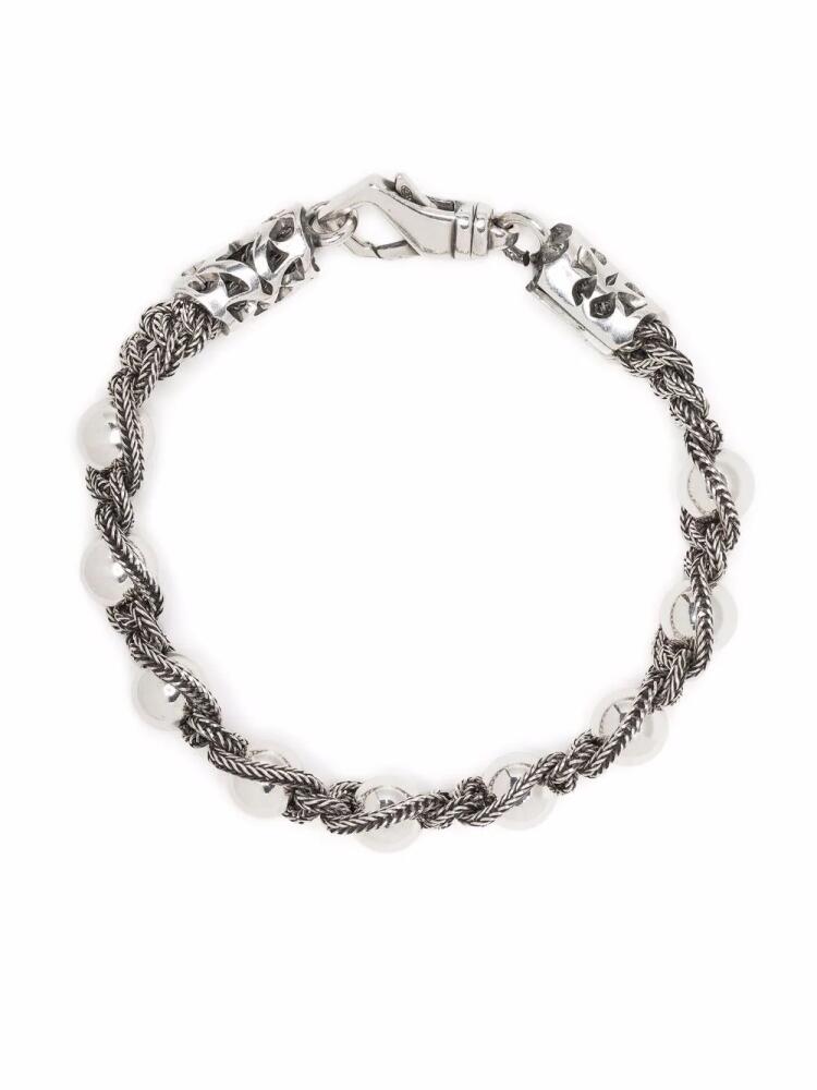 Emanuele Bicocchi beaded rope-chain bracelet - Silver Cover