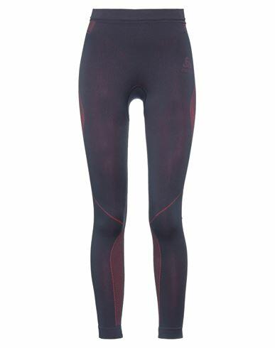 Odlo Woman Leggings Dark purple Polyester, Polyamide, Elastane Cover