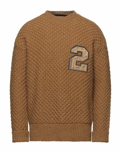 Dsquared2 Man Sweater Camel Wool, Alpaca wool Cover