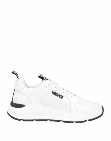 Versace Man Sneakers White Soft Leather Cover