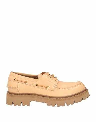 Emporio Armani Man Lace-up shoes Sand Leather Cover