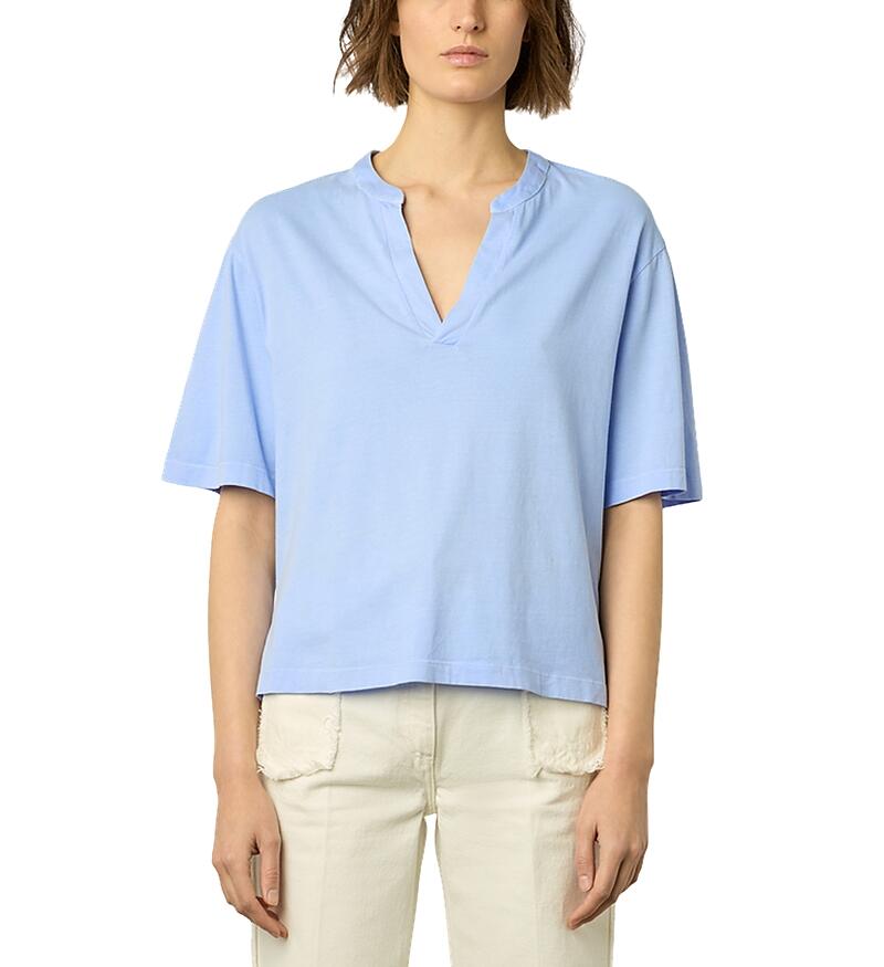 Gerard Darel Maurine Split Neck Tee Cover