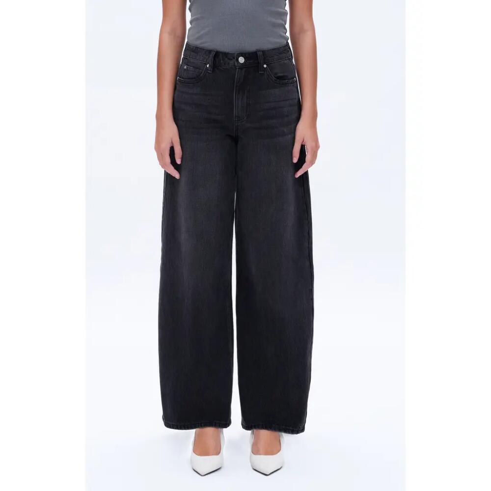 Bayeas Daisy High Waist Wide Leg Jeans in Black Cover