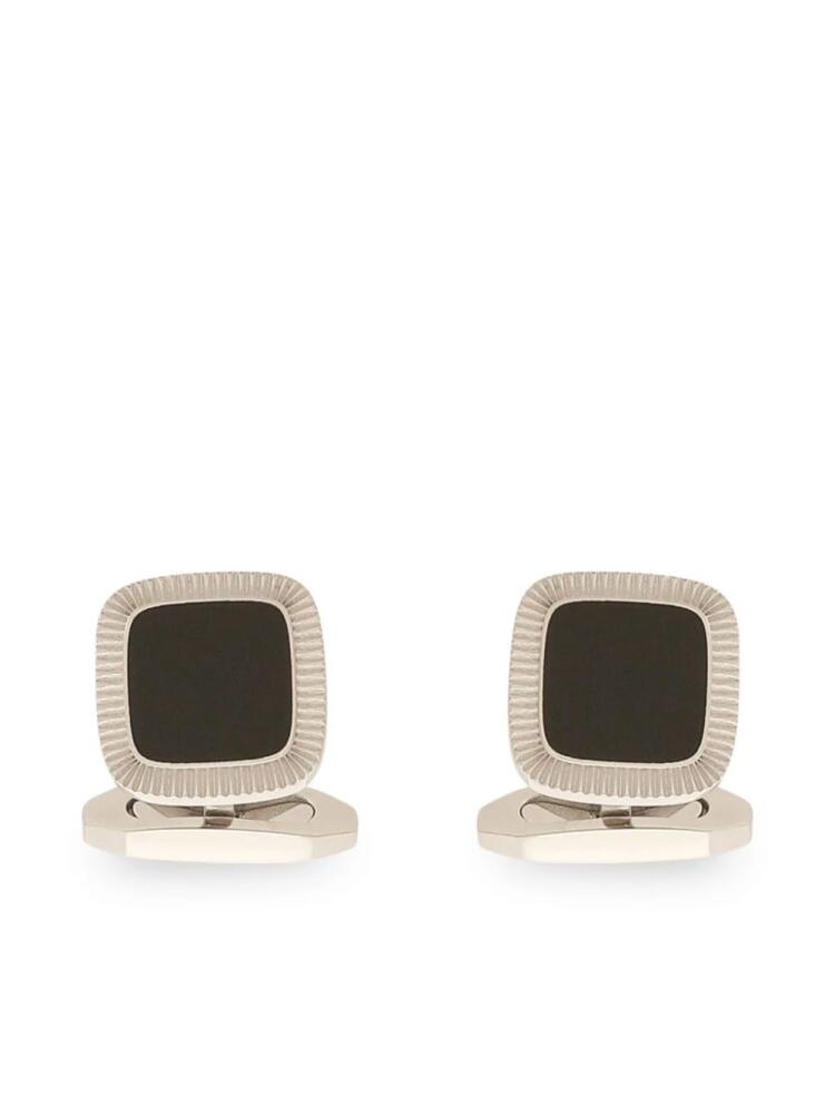 Dolce & Gabbana geometric brass cufflink - Silver Cover