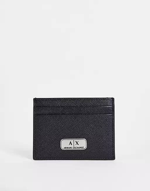 Armani Exchange card holder in black Cover