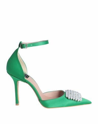 Islo Isabella Lorusso Woman Pumps Green Textile fibers Cover