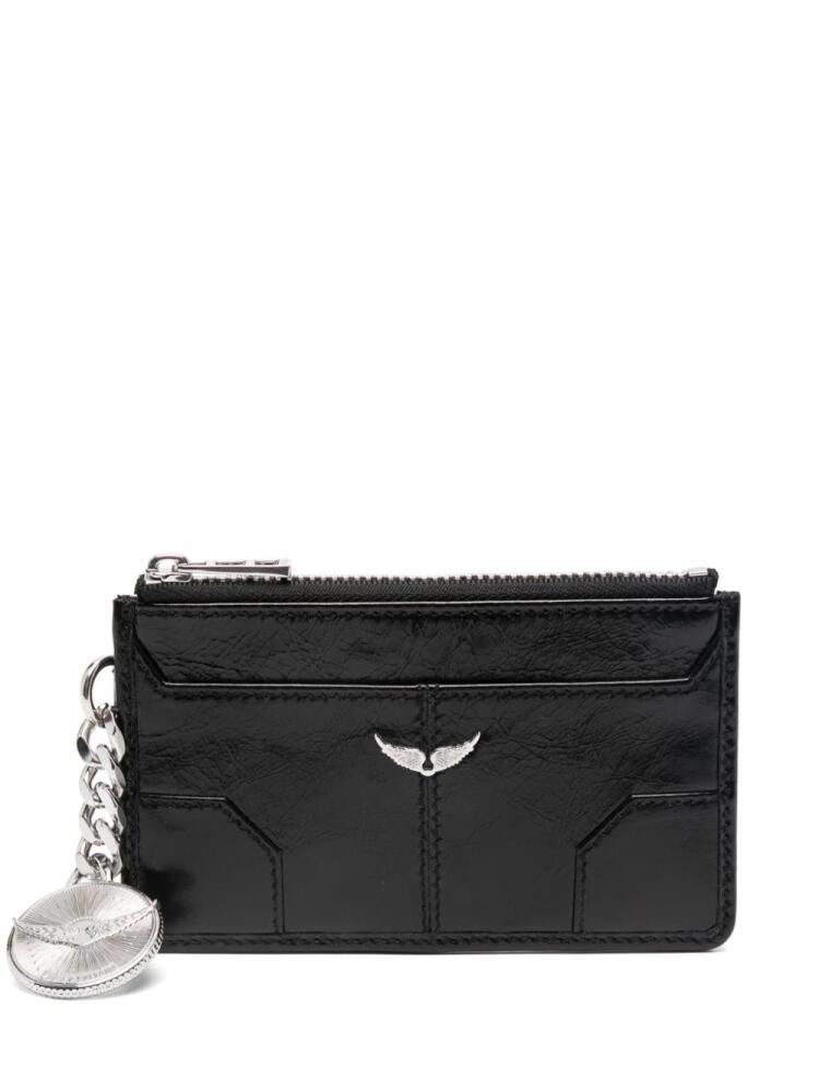 Zadig&Voltaire Sunny leather card holder - Black Cover