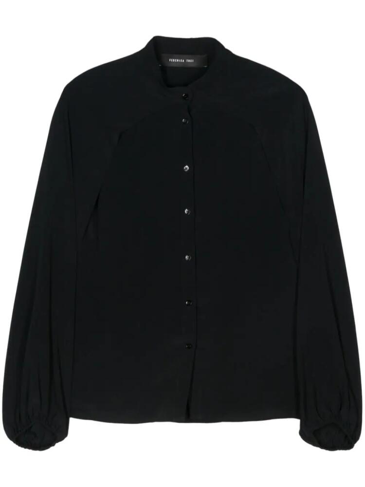 Federica Tosi crepe shirt - Black Cover