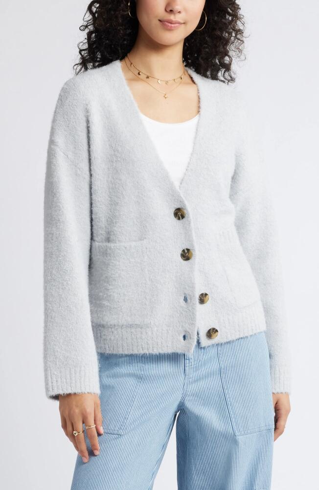 BP. Fuzzy Cardigan in Grey Micro Cover