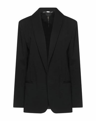 Manila Grace Woman Blazer Black Cotton, Polyamide, Elastane Cover