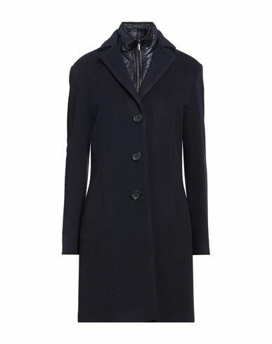 Cinzia Rocca Woman Coat Navy blue Wool, Cashmere, Polyester Cover