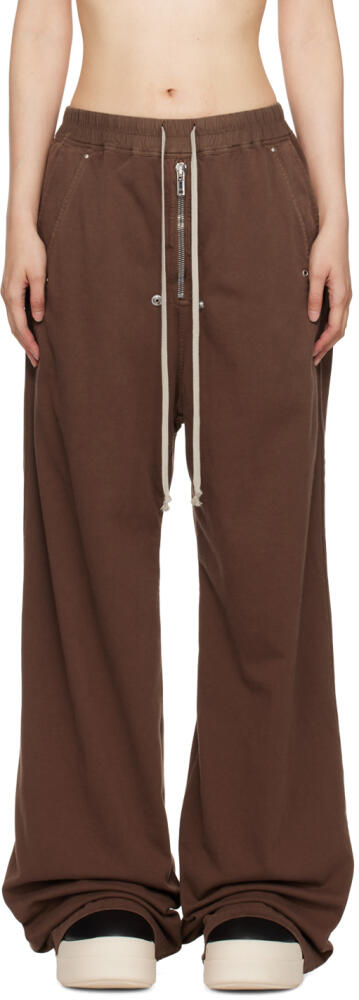 Rick Owens DRKSHDW Brown Porterville Geth Bela Lounge Pants Cover