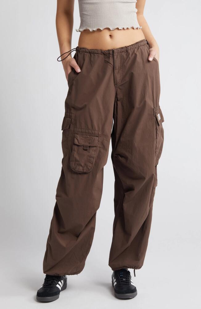 BDG Urban Outfitters Cotton Cargo Joggers in Chocolate Cover