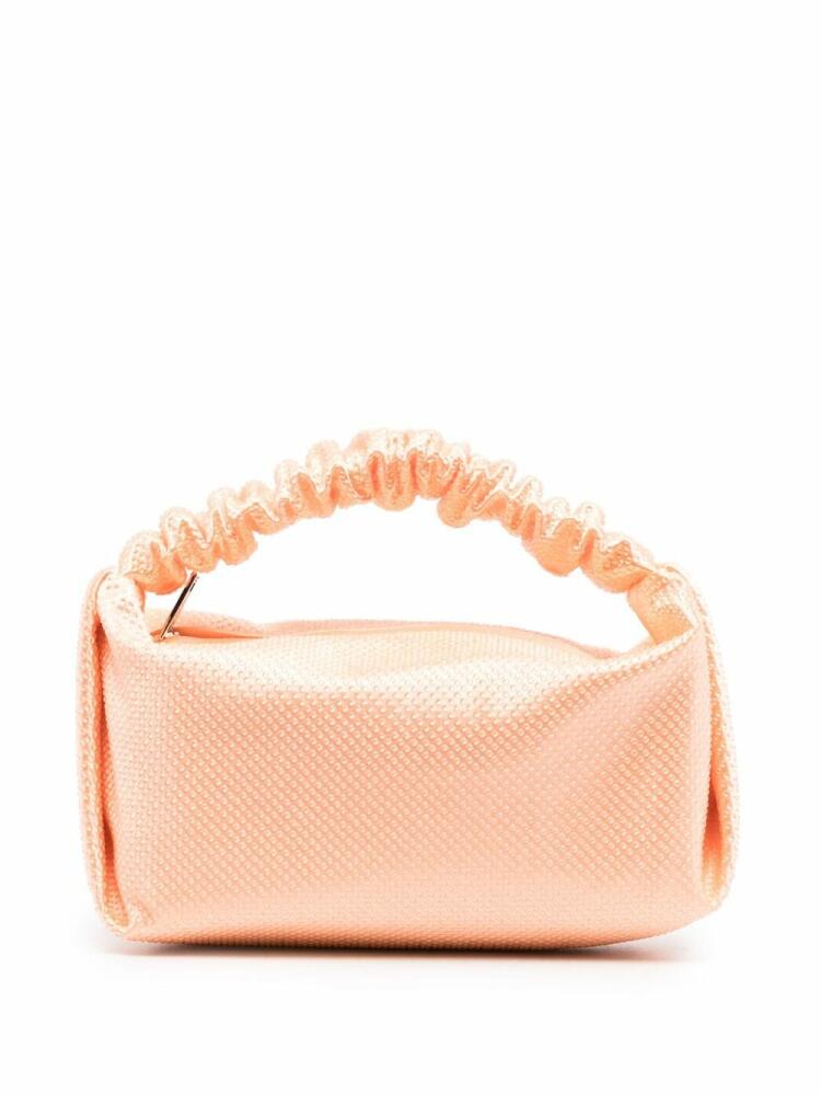 Alexander Wang Scrunchie rhinestone-embellished mini bag - Orange Cover