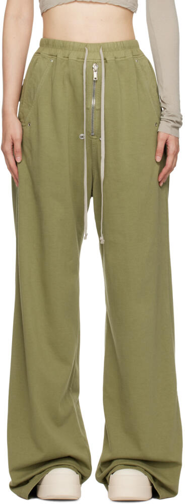 Rick Owens DRKSHDW Green Porterville Geth Bela Lounge Pants Cover