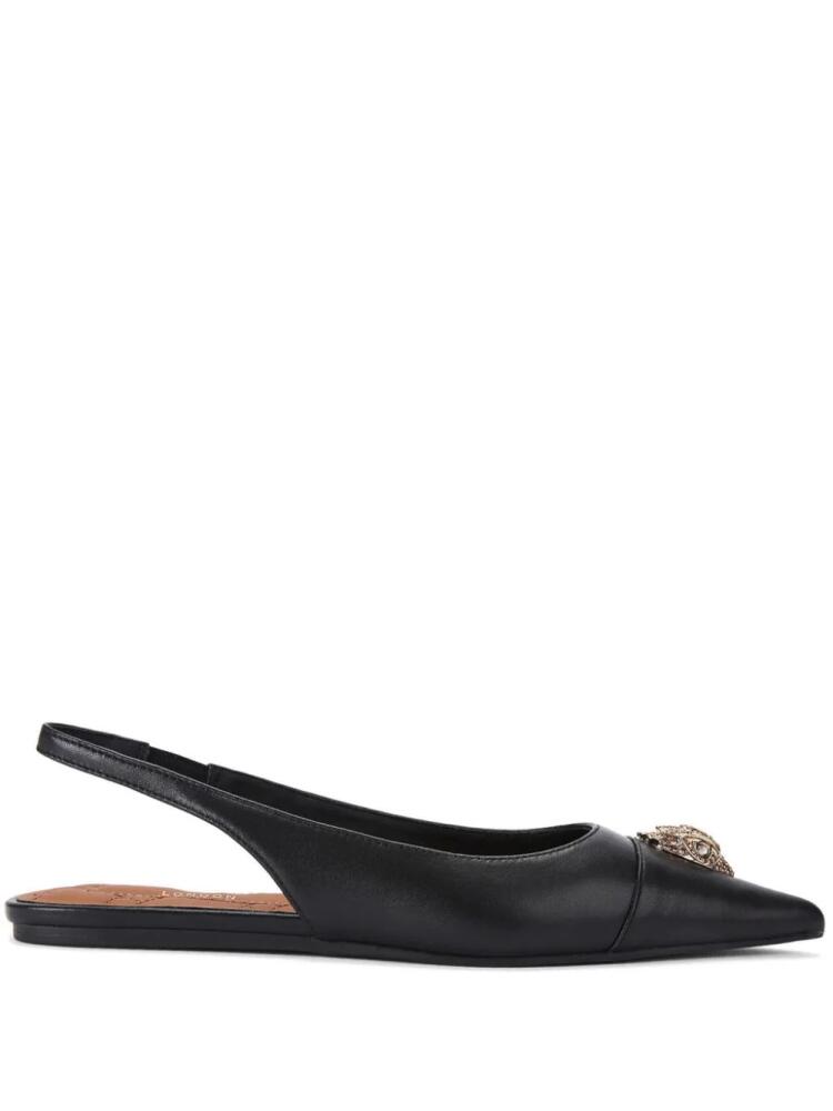 Kurt Geiger London Belgravia slingback ballerina shoes - Black Cover