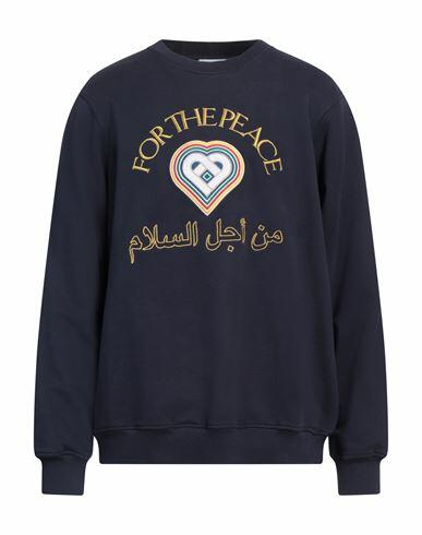 Casablanca Man Sweatshirt Navy blue Organic cotton Cover