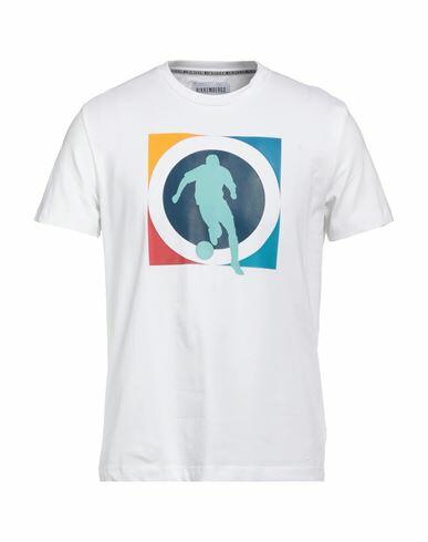 Bikkembergs Man T-shirt White Cotton, Elastane Cover