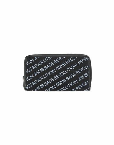 Save My Bag Woman Wallet Black Polyurethane, Polyester Cover