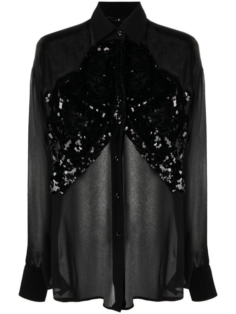 Ermanno Scervino sequin-embellished blouse - Black Cover