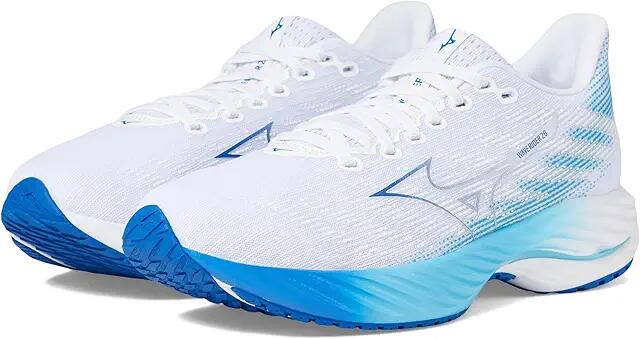 Mizuno Wave Rider 28 (White/Mugen Blue) Women's Running Shoes Cover