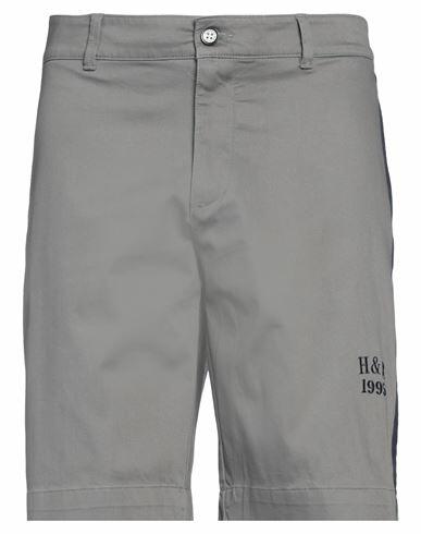 Harmont & Blaine Man Shorts & Bermuda Shorts Grey Cotton, Elastane Cover