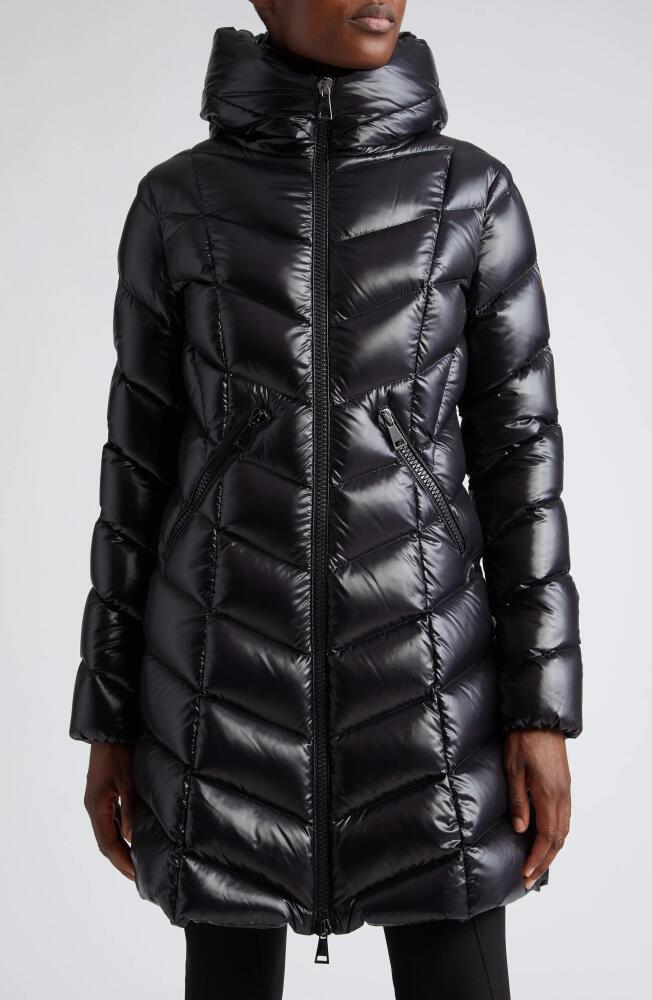 Moncler Marus Hooded Down Puffer Jacket in Black Cover