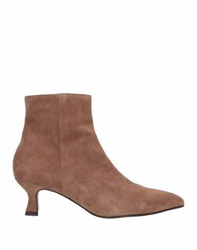 Pedro Miralles Woman Ankle boots Dove grey Leather Cover