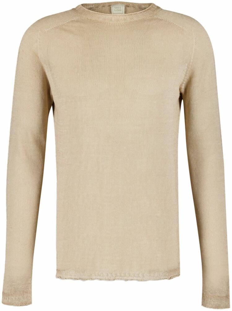 120% Lino Safari linen jumper - Neutrals Cover