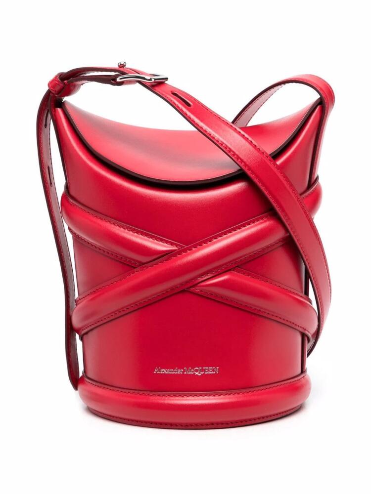 Alexander McQueen The Curve bucket bag - Red Cover