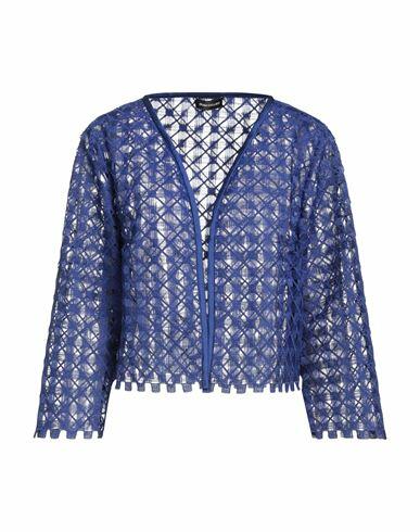 Diana Gallesi Woman Blazer Bright blue Polyester, Silk Cover