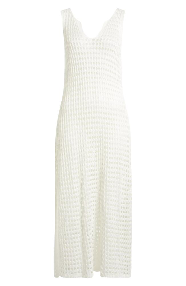 Nordstrom Open Stitch Cover-Up Dress in White Cover