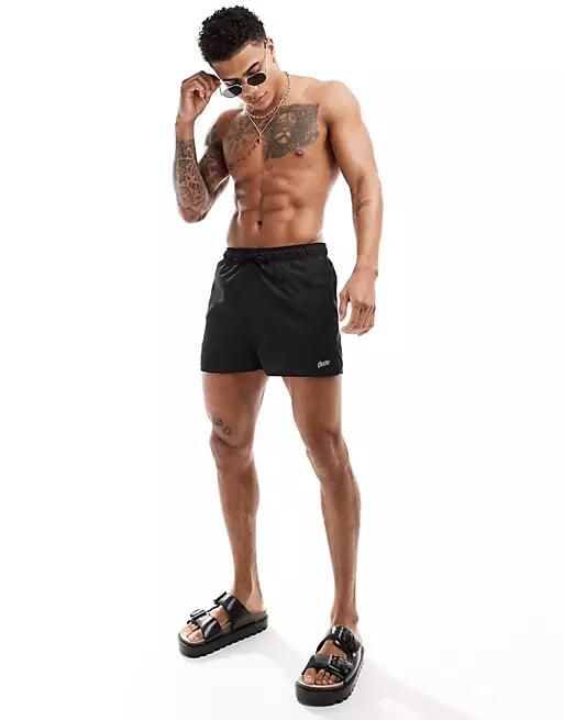 Pull & Bear swim shorts in black Cover