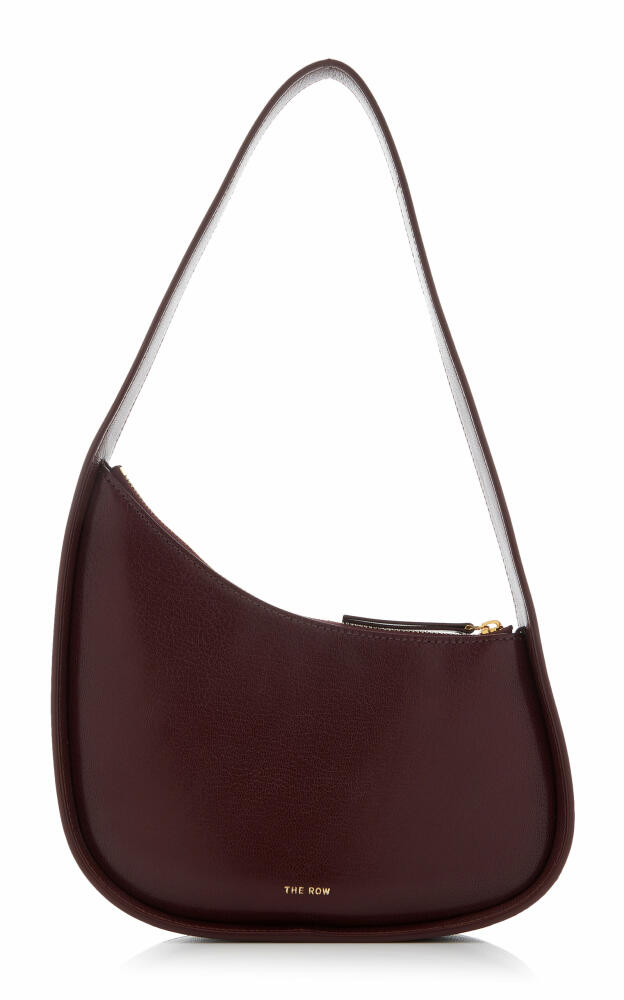 The Row - Half Moon Leather Bag - Burgundy Cover