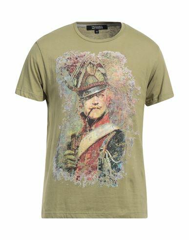 Trussardi Action Man T-shirt Military green Cotton Cover