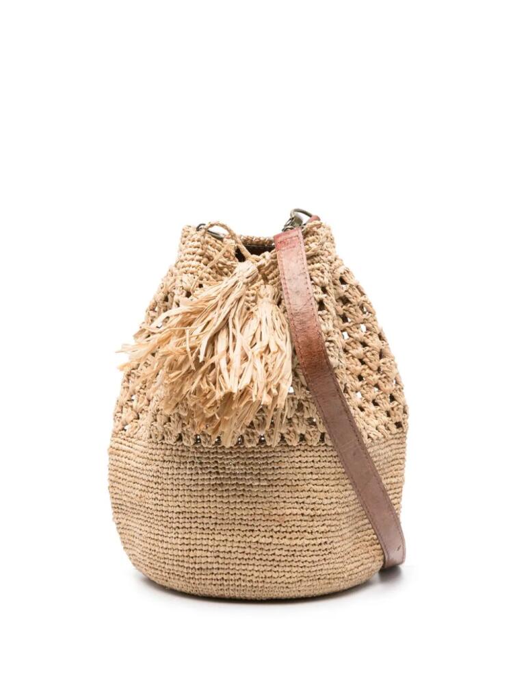 IBELIV raffia cross body bag - Neutrals Cover