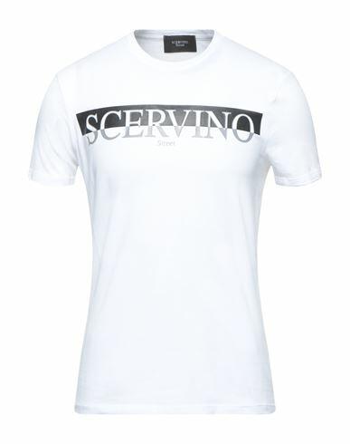 Ermanno Scervino Man T-shirt White Cotton, Elastane Cover