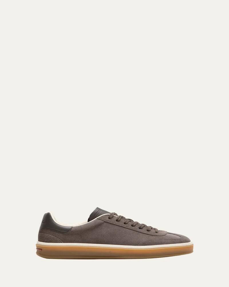 Loro Piana Men's Tennis Walk Suede Low-Top Sneakers Cover