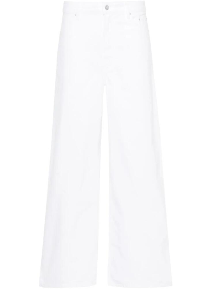 Gauchère high-rise wide-leg jeans - White Cover