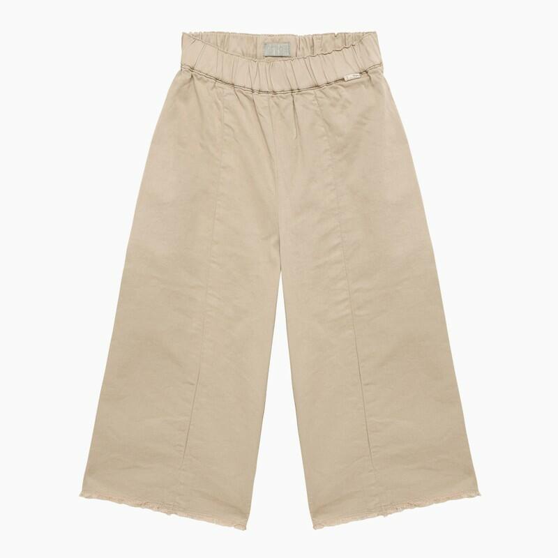 Il Gufo Oatmeal cotton wide trousers Cover