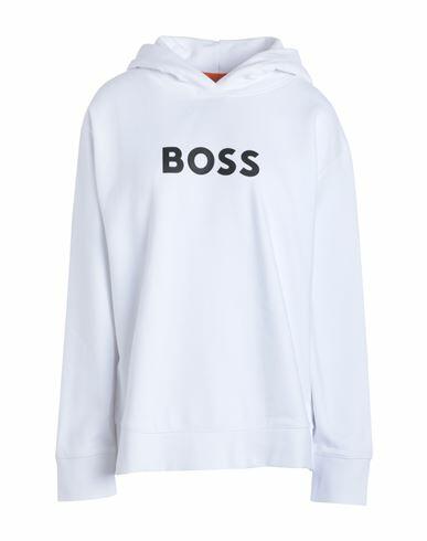 Boss Woman Sweatshirt White Cotton, Elastane Cover