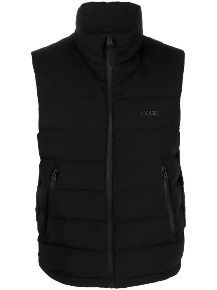 Mackage logo-print padded gilet - Black Cover