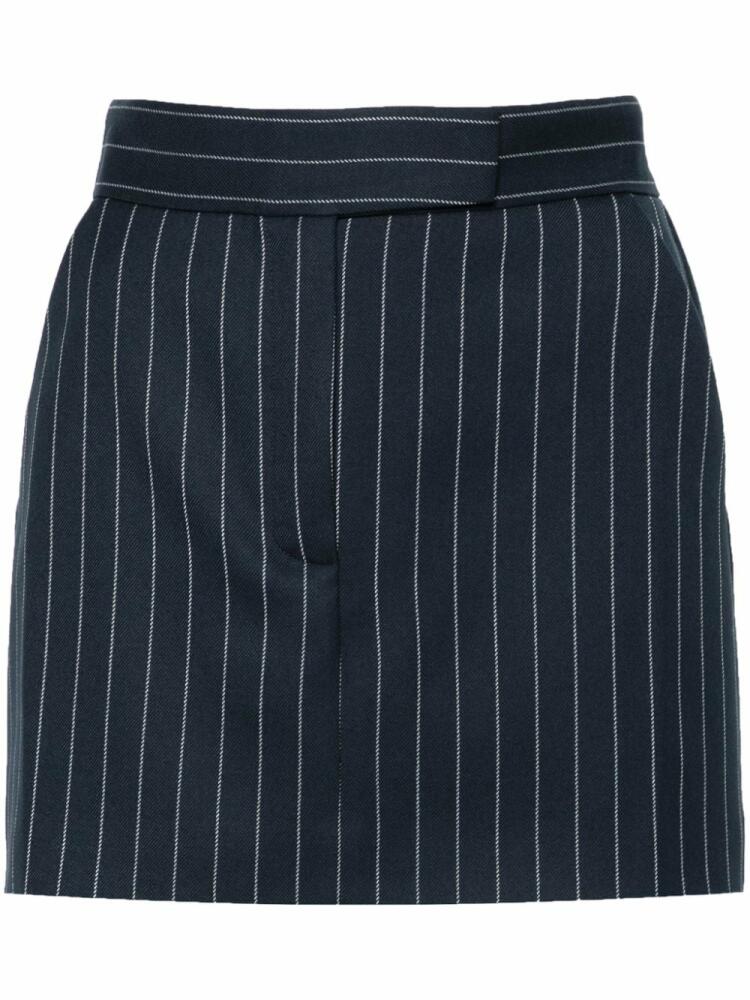 THE ANDAMANE pinstripe mini skirt - Blue Cover