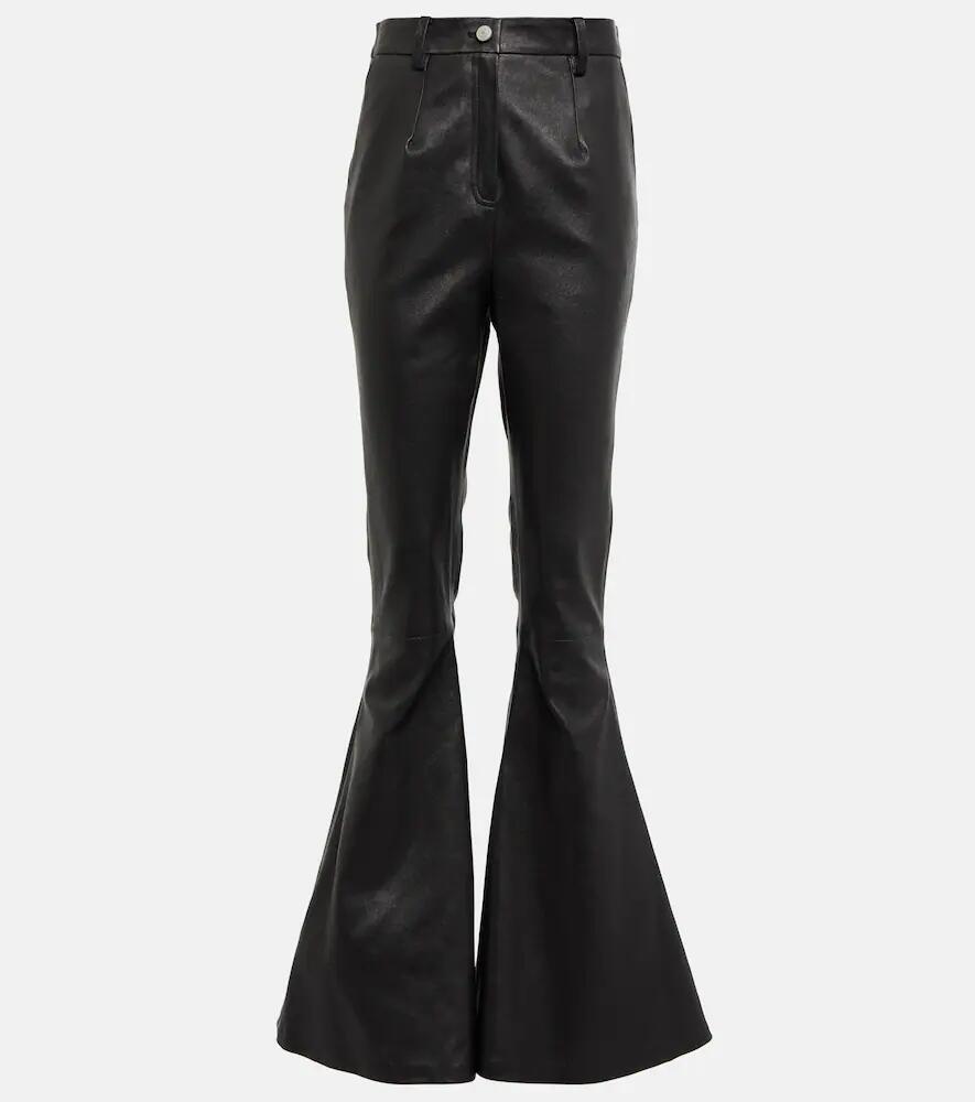 Magda Butrym High-rise flared leather pants Cover