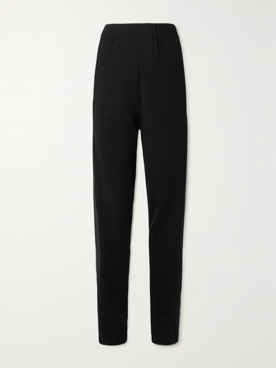 SAINT LAURENT - Wool Tapered Sweatpants - Black Cover